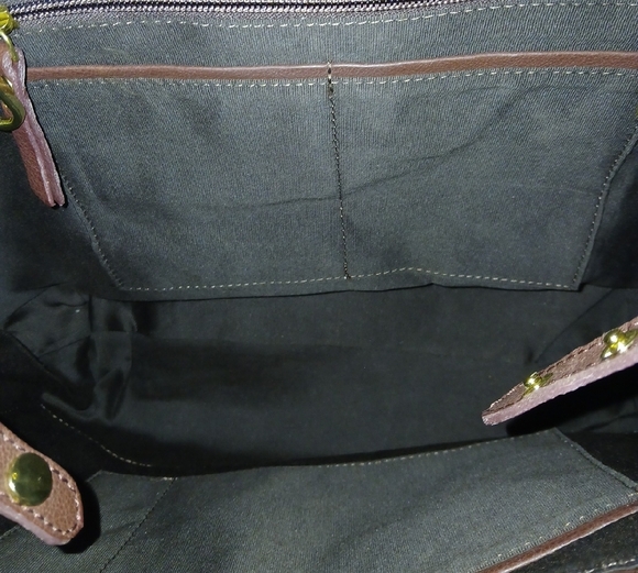 Rich Brown Leather Tote - Picture 4 of 10